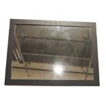 Large modern mirror within a black lacquer frame Condition Report83cm x 113cm