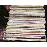 Large collection of vinyl LPs in four boxes, mainly classical, compilations, easy listening and film