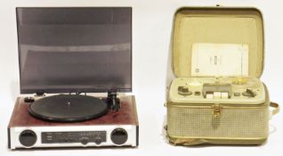 Turntable/record player, a radiogram in two pieces, movie/slide projector , a Halina Viewer and