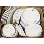 Six boxes of glass, ceramics and collectables including 'Bohemia' Czech part dinner service,