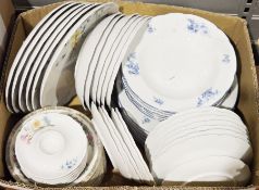 Six boxes of glass, ceramics and collectables including 'Bohemia' Czech part dinner service,