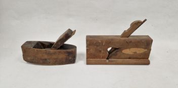 Two vintage wooden planes, one marked Marples, Shefield, the other marked W. Greenslade, Bristol