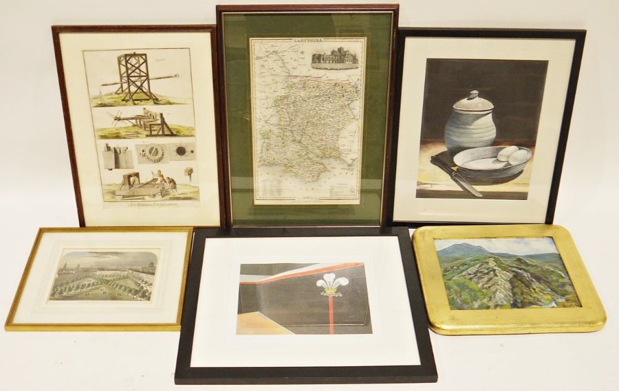 Various framed prints to include river transport William Darton, Joseph Harvey & Co, London May 1 - Image 2 of 2