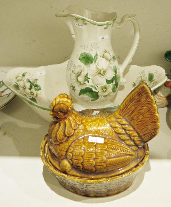 Collection of 20th century Mexican pottery including painted pottery models of ducks and pigeon - Image 5 of 5