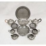 Assorted pewter to include Tudric ware (1 box)