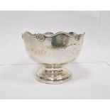 Early 20th century silver pedestal bowl, London 1904, makers Goldsmiths & Silversmiths Co Ltd,