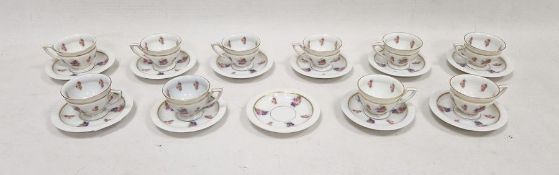 Rosenthal part coffee service, early 20th century, printed green marks, printed with the 'Maria'