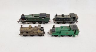 Four loose 00 gauge locomotives to include Hornby British Railways 31340 green 4-2-0 locomotive,