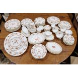 Royal Worcester 'Chamberlain Prince Regent 1811'  part dinner service, printed iron-red marks, circa