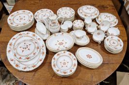 Royal Worcester 'Chamberlain Prince Regent 1811'  part dinner service, printed iron-red marks, circa