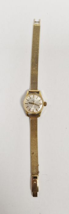 Vintage Silvana automatic ladies wristwatch, on later 14ct gold mesh bracelet, the case back - Image 2 of 3