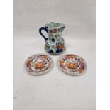 Reproduction Ironstone-style Hydra jug printed and painted in the Imari palette, 24.5cm high and a