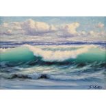 G Westens Oil on canvas Seascape, signed, 48cm x 68cm