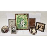 Six assorted silver-mounted picture frames and one further plated, rectangular and two circular (