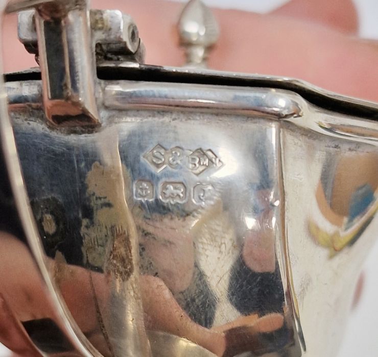 Victorian Coalport and Hukin & Heath silver-mounted cup and sugar bowl, Birmingham 1894, a silver- - Image 7 of 11