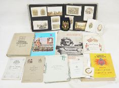 Vintage suitcase containing an assortment of ephemera, to include an early 20th century family