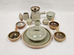 LOT WITHDRAWN- Various items of Bernard Leach (1887-1979) St Ives Pottery standard ware, including a