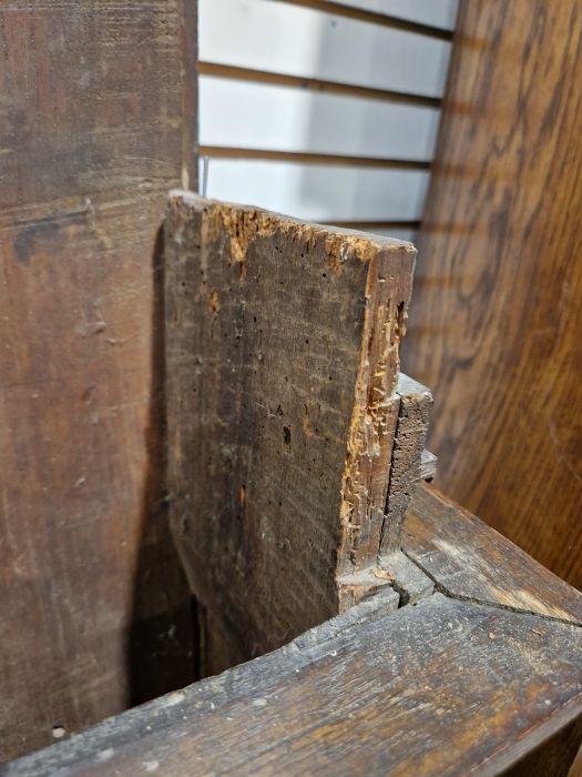 19th century heavily carved oak cased eight-day longcase clock, the 11" brass dial inscribed 'John - Image 26 of 45