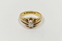 22ct gold solitaire diamond ring, 5.5g approx. in total Condition ReportSize N