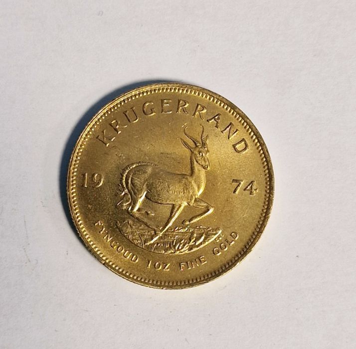 South Africa, gold Krugerrand, 1974, 1ozt, 34g