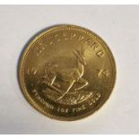 South Africa, gold Krugerrand, 1974, 1ozt, 34g