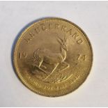 South Africa, gold Krugerrand, 1974, 1ozt, 34g