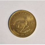 South Africa, gold Krugerrand, 1974, 1ozt, 34g