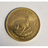 South Africa, gold Krugerrand, 1974, 1ozt, 34g