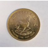 South Africa, gold Krugerrand, 1974, 1ozt, 34g