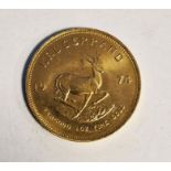 South Africa, gold Krugerrand, 1974, 1ozt, 34g