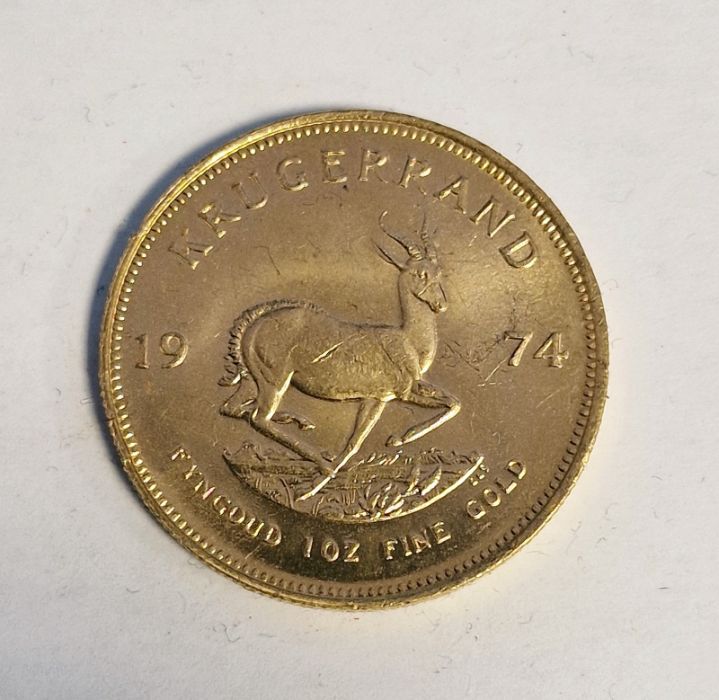 South Africa, gold Krugerrand, 1974, 1ozt, 34g