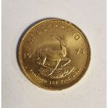 South Africa, gold Krugerrand, 1974, 1ozt, 34g