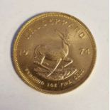 South Africa, gold Krugerrand, 1974, 1ozt, 34g