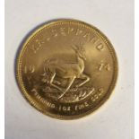 South Africa, gold Krugerrand, 1974, 1ozt, 34g