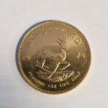 South Africa, gold Krugerrand, 1974, 1ozt, 34g