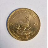 South Africa, gold Krugerrand, 1974, 1ozt, 34g