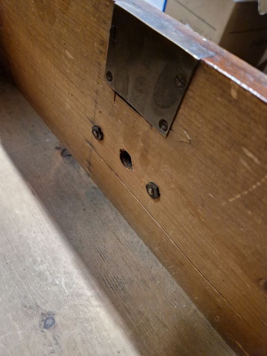 19th century mahogany linen press, the two-door cupboard opening to reveal three later shelves, - Image 34 of 46