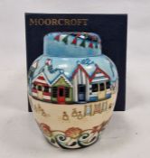 Moorcroft limited edition 'Beside the Seaside' pattern ginger jar and cover, circa 2008, designed by