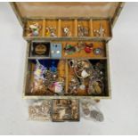 Assorted costume jewellery, to include earrings, rings, bracelets and more, all housed in a