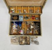 Assorted costume jewellery, to include earrings, rings, bracelets and more, all housed in a