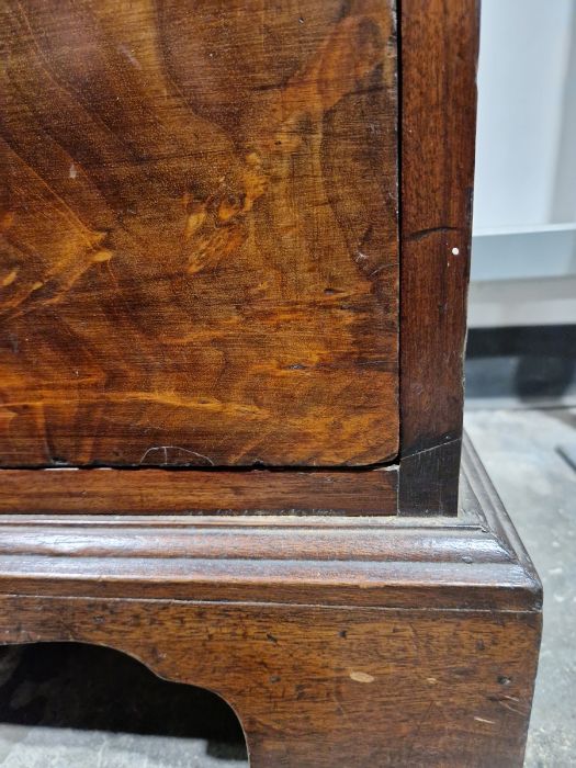 19th century mahogany linen press, the two-door cupboard opening to reveal three later shelves, - Image 29 of 46