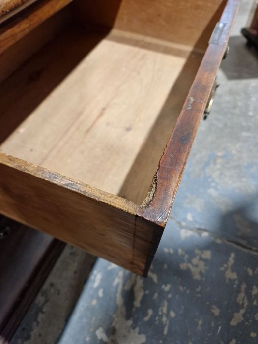 19th century mahogany linen press, the two-door cupboard opening to reveal three later shelves, - Image 30 of 46