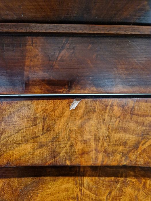 19th century mahogany linen press, the two-door cupboard opening to reveal three later shelves, - Image 2 of 46