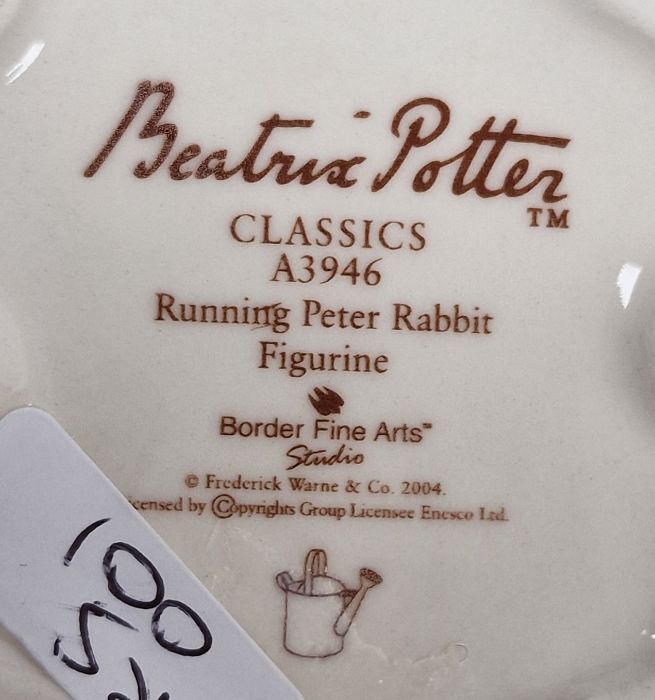 Six Beatrix Potter Border Fine Arts figures, including Peter Rabbit in a watering can, Mrs - Image 7 of 8