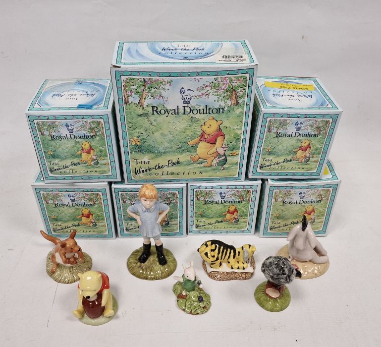 Seven Royal Doulton 'Winnie the Pooh' figures to include Christopher Robin, Tigger, Winnie the Pooh, - Image 2 of 9
