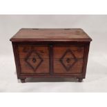 Late 19th century mahogany storage trunk/coffer of rectangular form, the lid opening to reveal a