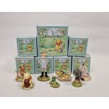 Seven Royal Doulton 'Winnie the Pooh' figures to include Christopher Robin, Tigger, Winnie the Pooh,
