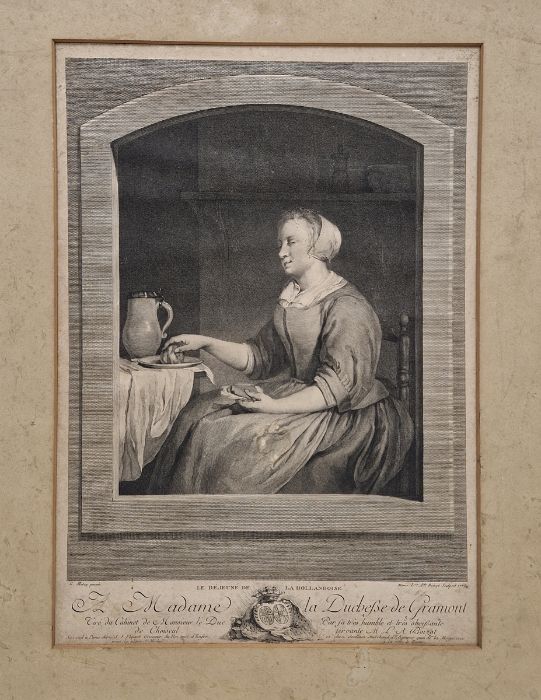 Collection of prints and engravings, including a pair of engravings after Marie Louise A.Boizot ( - Image 3 of 6