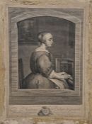 Collection of prints and engravings, including a pair of engravings after Marie Louise A.Boizot (