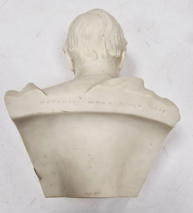 1869 Copeland parian bust of Edward, Prince of Wales, after Marshall Wood for the Crystal Palace Art - Image 3 of 3